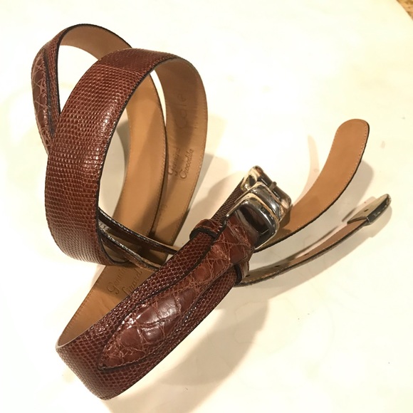 Vintage CALE SPAIN Genuine Lizard / Crocodile Belt